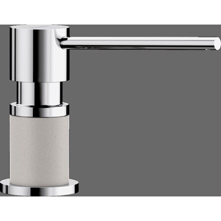 Blanco Lato Soap Dispenser - Chrome/Concrete Gray 402573